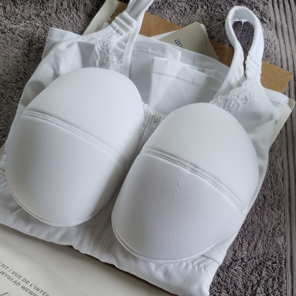 Amoena White Women's Post Surgical Hanna Camisole Size M New